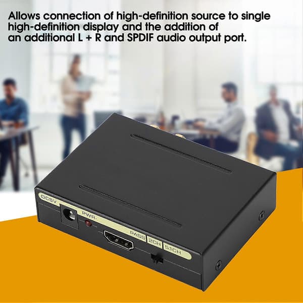 Audio Splitter HDMI HDMI AUDIO SPDIF R / L -äänisignaalimuunnin