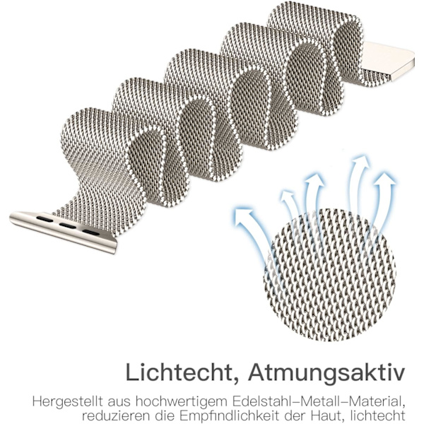 Tähtivärinen metalliremmui yhteensopiva Apple Watch -remmin kanssa 42/44/4
