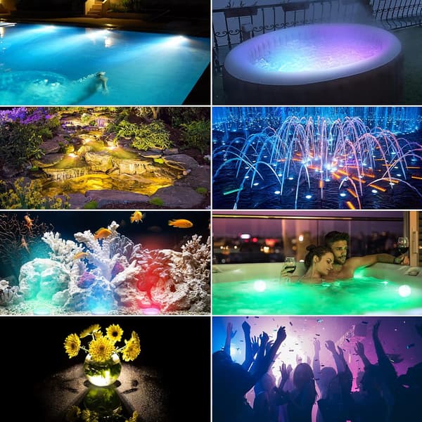 IP68 Vanntette Senkbare LED-lys, Undervanns Poollys wi