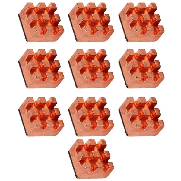 10 st Små Kylflänsar P8x5x8 för CPU PCB Förstärkare Elektriska Apparater