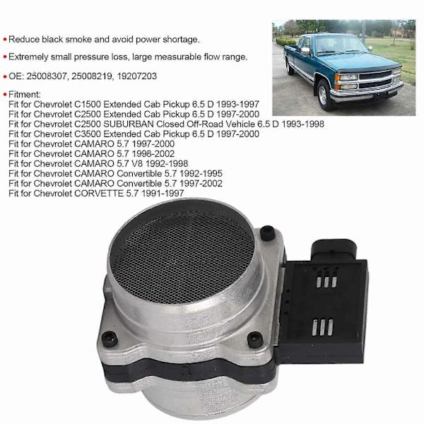 Masse Luftstrømssensor 25008307 Udskiftning Passer til Corvette C1500 C2500 C3500