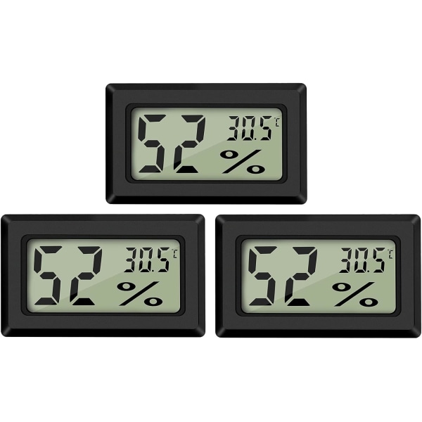 Mini Digital LCD Termometer Hygrometer Temperatur Luftfugtighed -50