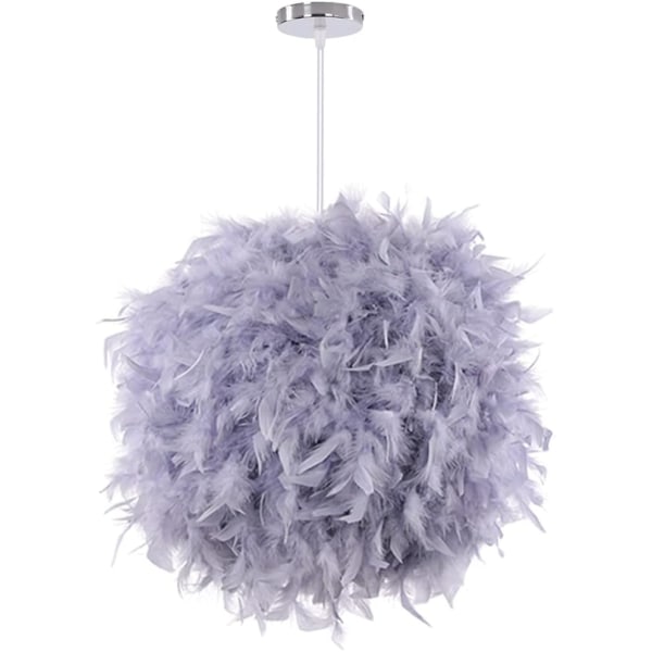Fjer Pendellampe, Moderne 30CM Kugle Lysekrone, E27 Loft