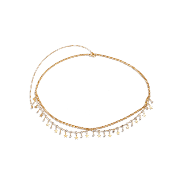 ##/Flera lager magkedjor (Guld)##/