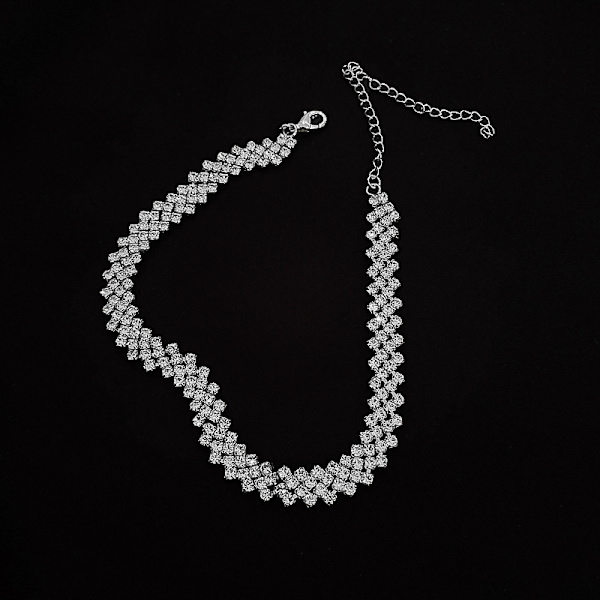 ##/Lyxig fulldiamant halsband choker choker##/