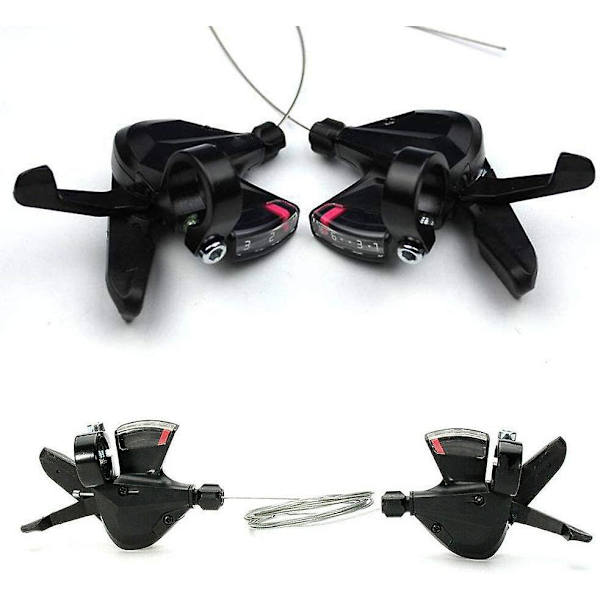 1 Par Cykel Gearskiftere, 3x8 Hastigheder Cykel Gearskifter Derailleur