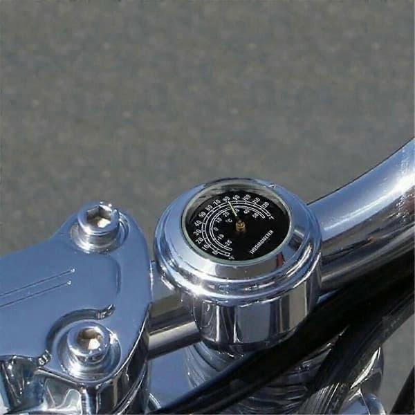 22-25mm Motorcykel Klocka Termometer Temp Mätare Vattentät Moto Styling Tillbehör Moto Styre