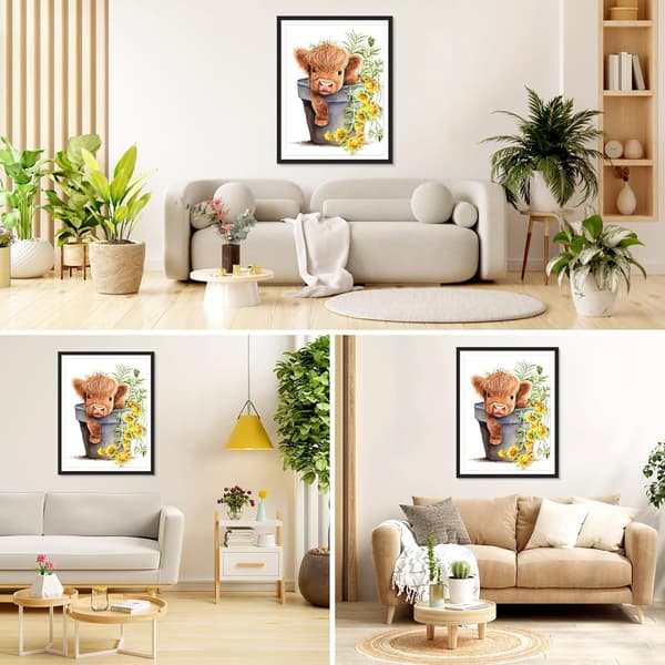 ##/5D diamantmålning-DIY-30x40cm-Vilda krysantemum och kor##/
