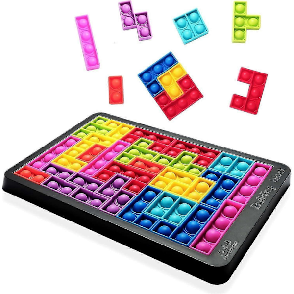 Pop Fidget Leksak Its - Bubble Big Puzzle Pop Push It&Popper Bubble Sensoriska Fidget Leksaker/Stresslindring