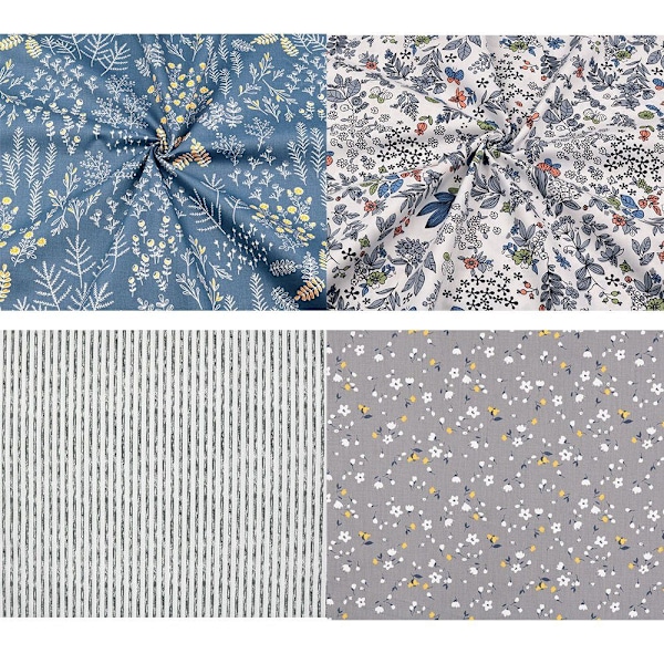 ##/Bomullstyg 50 x 50 cm patchwork quiltning DIY hantverk 8 stycken##/