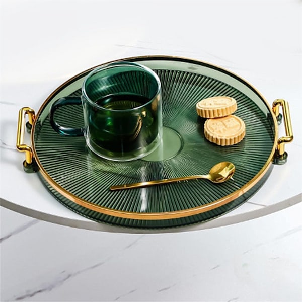##/Grønn tablett med håndtak, matbeholder##/