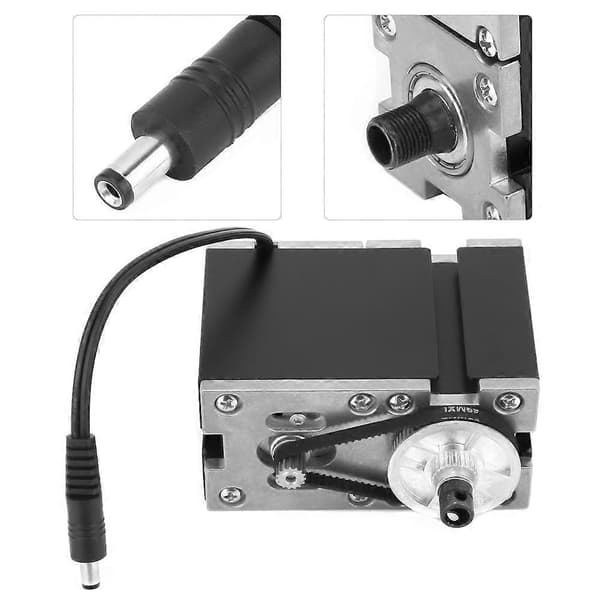 60W 12V Højeffekt Aluminiumlegering Motor Gearkasse Til Multipurpose Mikromaskineværktøj