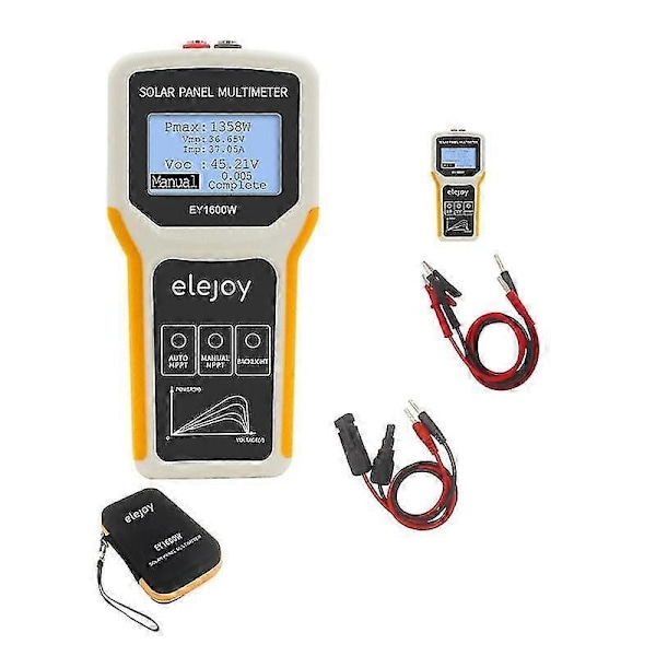 Tickas 1600W Fotovoltaisk Panel Multimeter Solcellepanel Tester Enhet Maksimal Effekt Testing