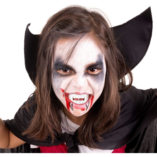 50 stycken plastvampyrtänder Halloween vampyrtänder Fake Fang