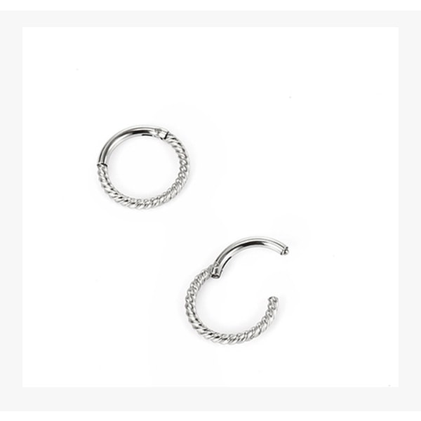 Näsringar 8mm Sömlös Hängd Läppklicker Tragus Helix Daith Ri