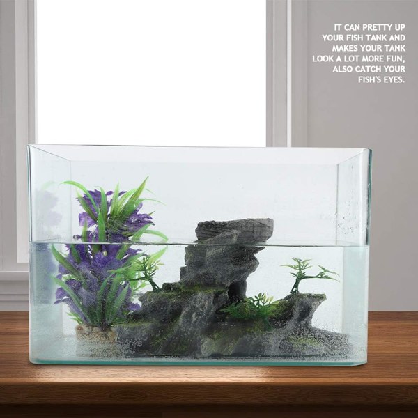 Akvarium Ornament, Simulert Harpiksbergform Hule Fiskekum