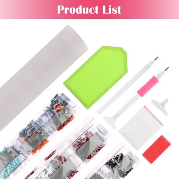 ##/DIY diamantmaleri, diamantkunstmaleri kærlighedsblomst kit##/