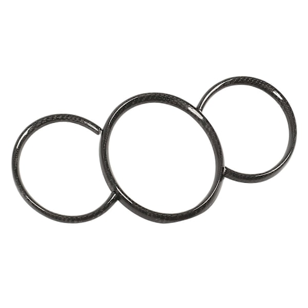 Instrumentpanel Trim Kulfiber Målerringe til Cayman 2016 til 2022 Glossy Black