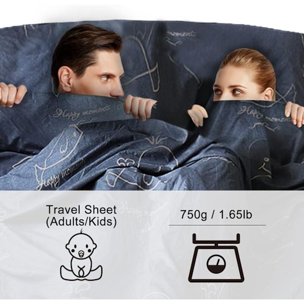 Soveposebetræk, 230 x 180 CM, Polycotton Dobbelt Sovepose