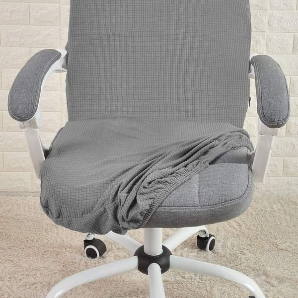 Kontorstoldeksel M-Farge Vanntett Grå Stretch Jacquard Comp