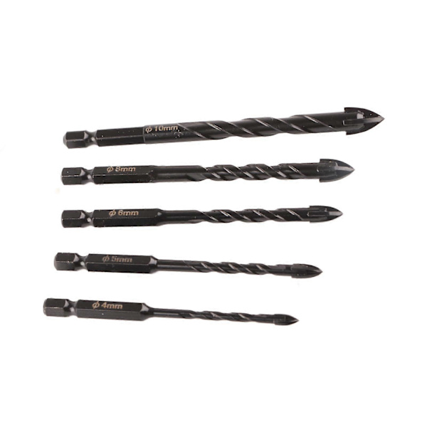 Borrsats Väg Striangulära Borr 4MM 5MM 6MM 8MM 10MM Heminredningstillbehör