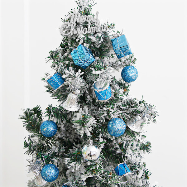 ##/Blå julekule i skum, julepynt##/