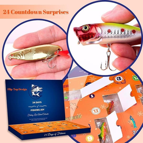 Fiske Set Adventskalender Blind Box 24 Delar