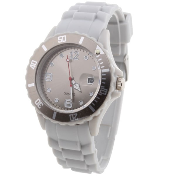 ##/Kvartsarmbandsur Silikon Analog Färgad Sportur Spänne##/