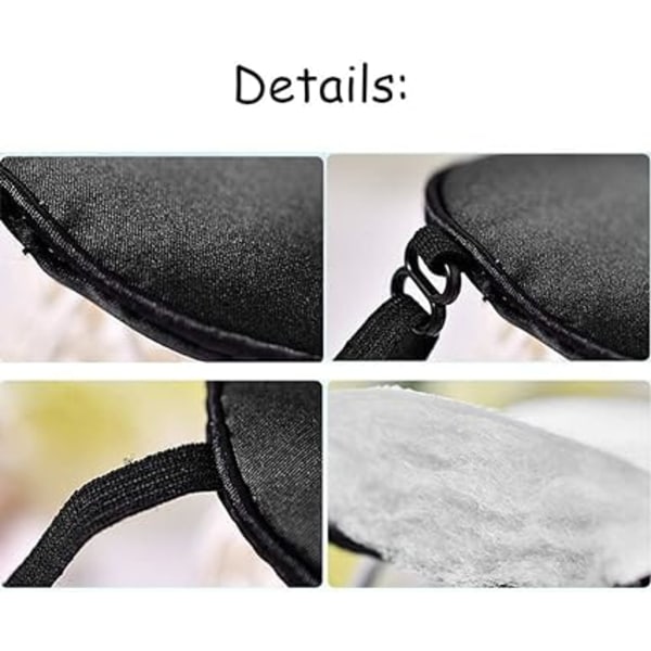 2 Pack Night Mask, Ultra-Soft Silk Sleep Mask Eye Mask Eye Patch