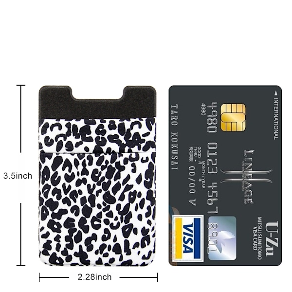 ##/Dubbellagers Lycra Mobiltelefon Korthållare - Zebra Tryck, Multifunktion##/