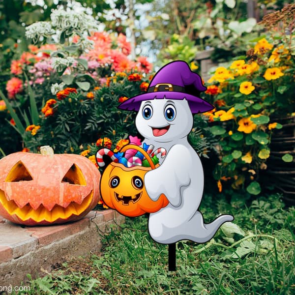 Halloween-koriste akryylipuutarhakoristeet
