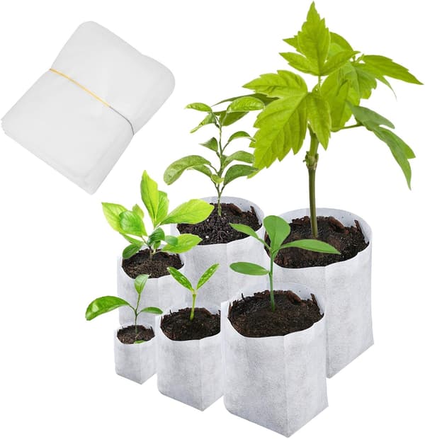 600 Biologiskt Nedbrytbara Plantpåsar i 6 Storlekar, Nonwoven