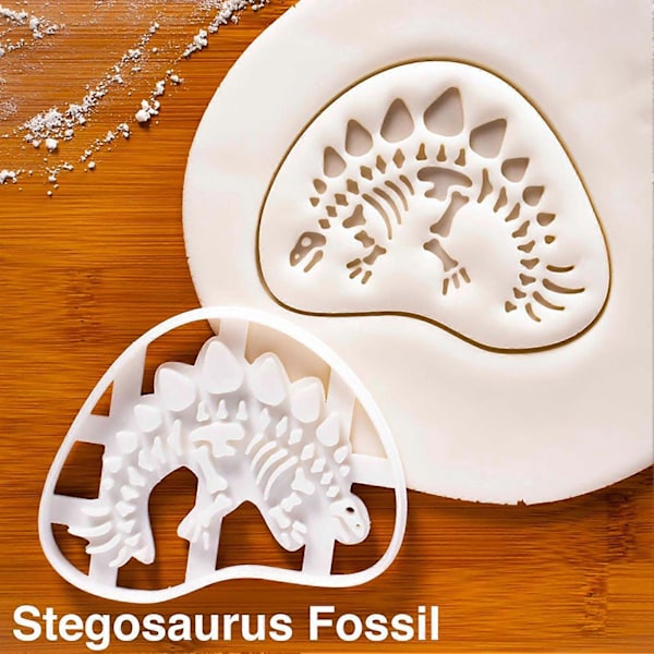 Bakeverktøy Non-stick Gjenbrukbare Lett å Rengjøre DIY Plast Dinosaur Kjeksformer for Baking D