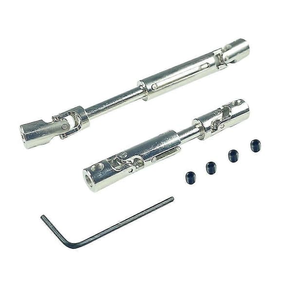 2 st Uppgraderade metalldrivaxlar 72-93mm justerbara för LDR/C P06 1/12 RC Bilfordonsmodeller Reservdelar