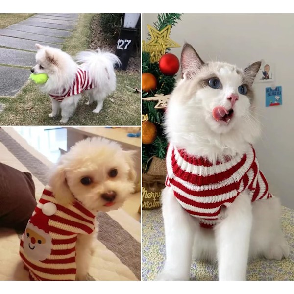 Hundtröja (Jultomte, Röd - M), Juldräkter för Hundar a