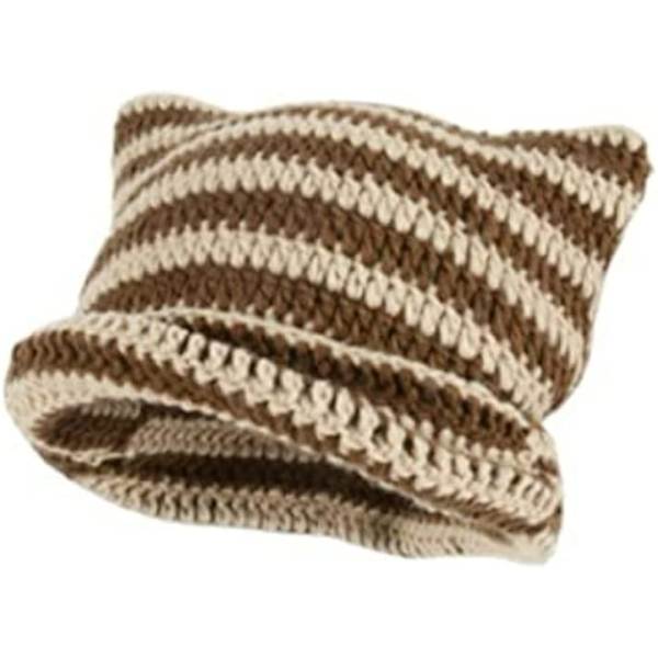Hattar för kvinnor Katt Beanie Vintage Kvinna Rävhatt Grunge Accessoarer