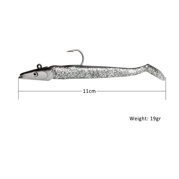 Croch Pehmeät Onkiuistin 10kpl Jig-Päällä ja T-Häntä 11cm
