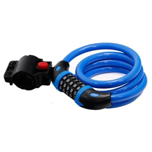 ##/1.2mx12mm, Cykel Lås Høj Sikkerhed 5-cifret Nulstillelig Kombination##/