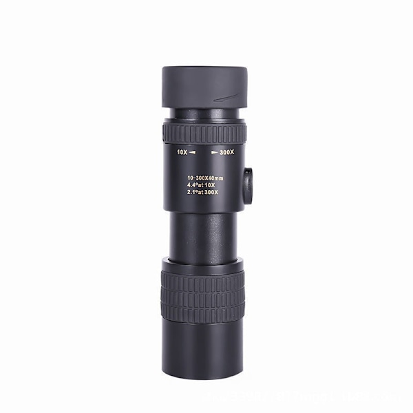 ##/10-300x40mm Zoom Monokular Teleskop med Optisk HD-Prisme for Voksne til Fugletitting, Vandring, Camping##/