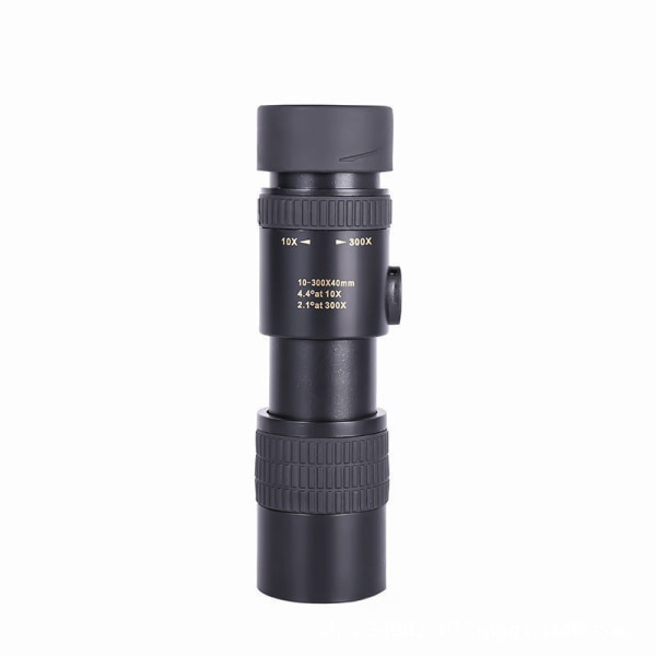 ##/10-300x40mm Zoom Monokulär Teleskop med Optiskt HD-Prisma för Vuxna för Fågelskådning Vandring Camping##/
