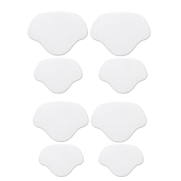 Heel protection / repair patches for shoe repair 2 sizes 4 pairs Vi White