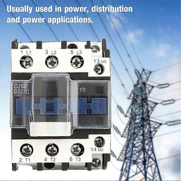 CJX2-3210 Høj Sensitivitet Industriel Elektrisk AC Kontaktor 32A (110VAC)