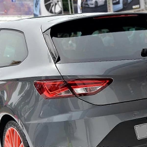 Bilfönsterlist Läppspoiler för Seat Leon 5F FR Mk3 MK3.5 Bakre Takvinge Sidokant Baklucka Spoiler