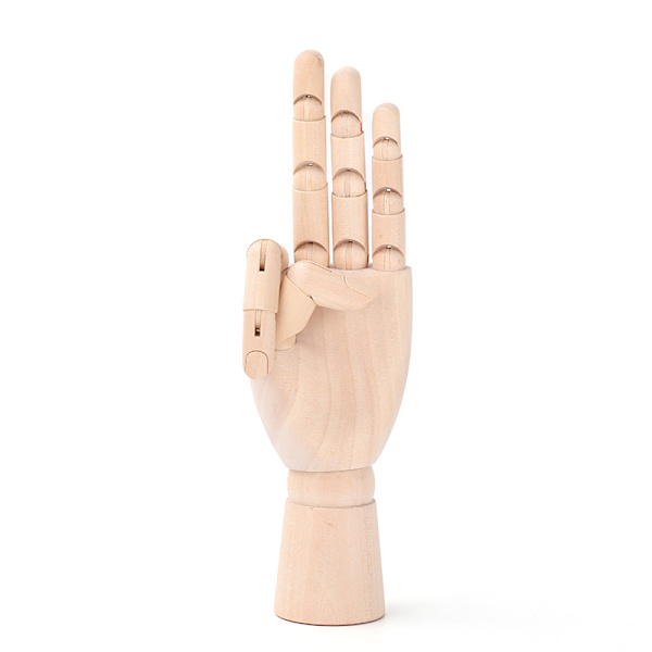 ##/Träkonstnärshand 1 Stycke Vänster Hand - Justerbar - för Konstnärlig Skissning Målningsklass Modellering Verktyg Smyckesvisning##/
