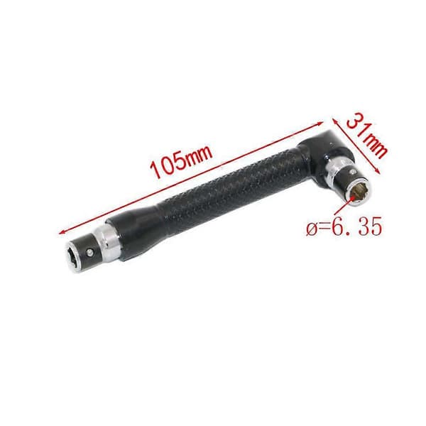 L-pipe Fastnøkkel Dobbelthode Liten 6,35 mm Skrutrekkerbits Vinkel Fastnøkkel for Trearbeidere