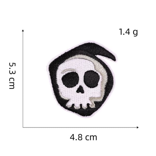 12 kpl Halloween-kirjonta-silitystarrat, itseliimautuvat kirjonta-silitystarrat