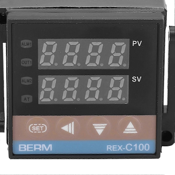 BERM PID Termostat Digital Justerbar Display Temperaturkontroller Strömbrytare 220V