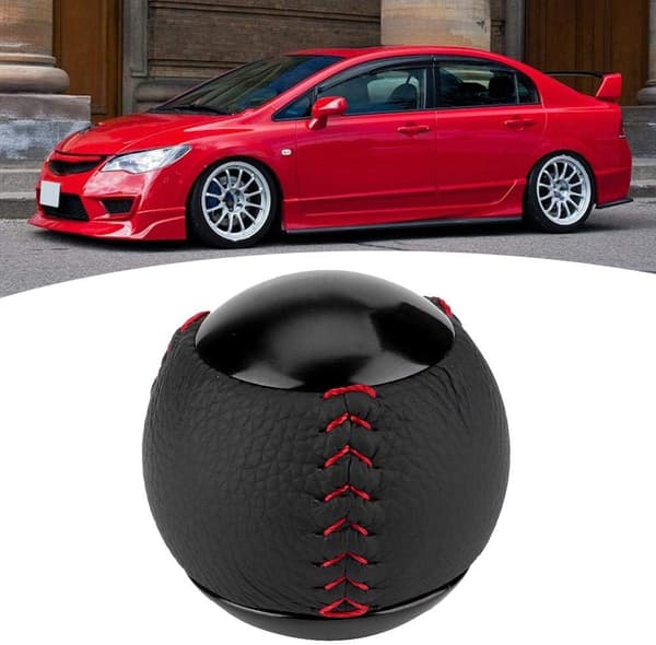 Växelspaksknopp, Växelspaksknopp Huvud Läder Växelspak Baseball