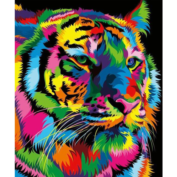 30x40cm 5D DIY Diamond Painting Fuld, Painted Animals Series#K, DIY