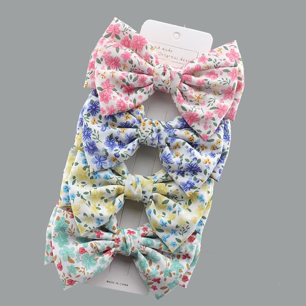 ##/4 st. Hårsnoddar med rosett Cozyswan Hårclips Hårnålar Hårrosett Hårclips för Babyflicka Barnpresent##/